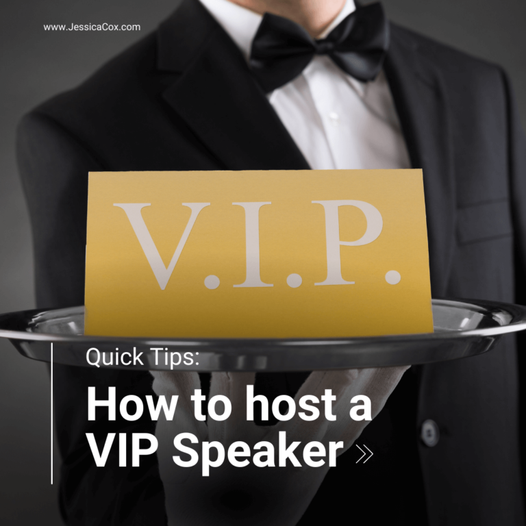 banner image for how to host a VIP speaker